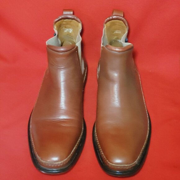 HS Trask Mens Brown Leather Chelsea Ankle  Boots Size 12M - Picture 15 of 15